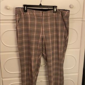 Plaid Plus-Size Pants